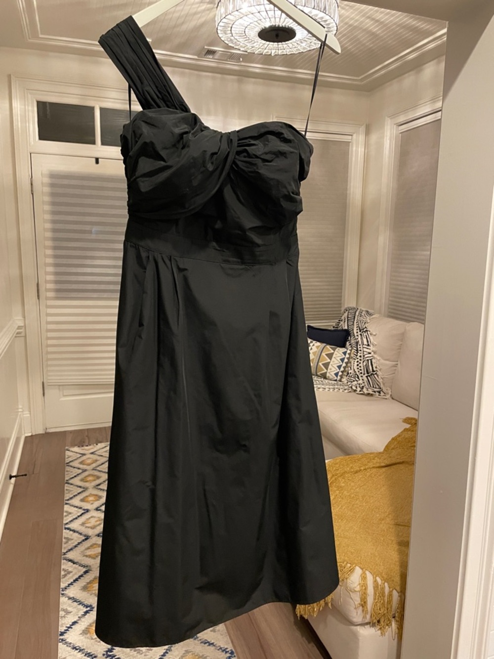 Banana Republic Black One-Shoulder Cocktail Dress